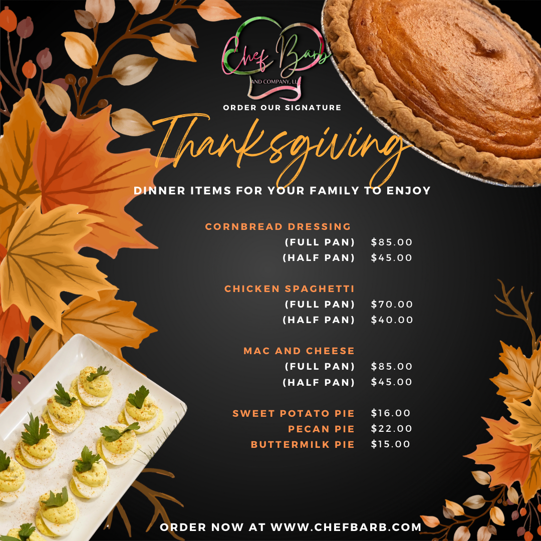 Thanksgiving Menu